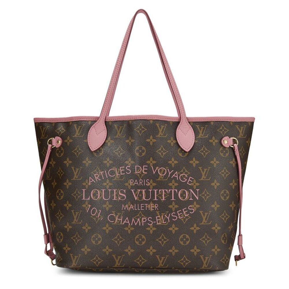 Louis Vuitton Pink Coated Canvas Ikat Flower Neverfull Mm (Authentic Pre-
Loved)
